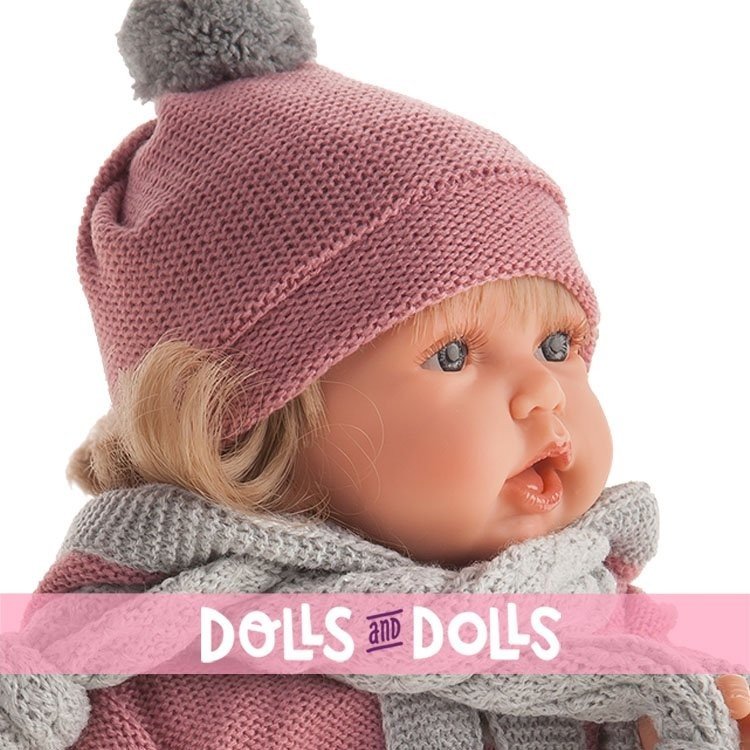 Muñeca Antonio Juan 27 cm - Petit coordinado rosa