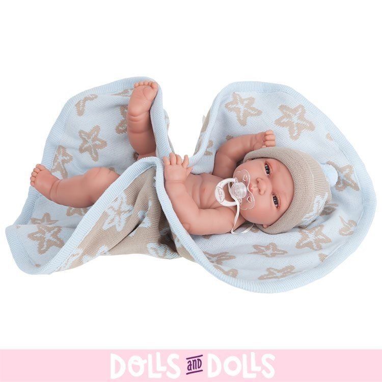 Muñeco Antonio Juan 33 cm - Baby Tonet manta niño