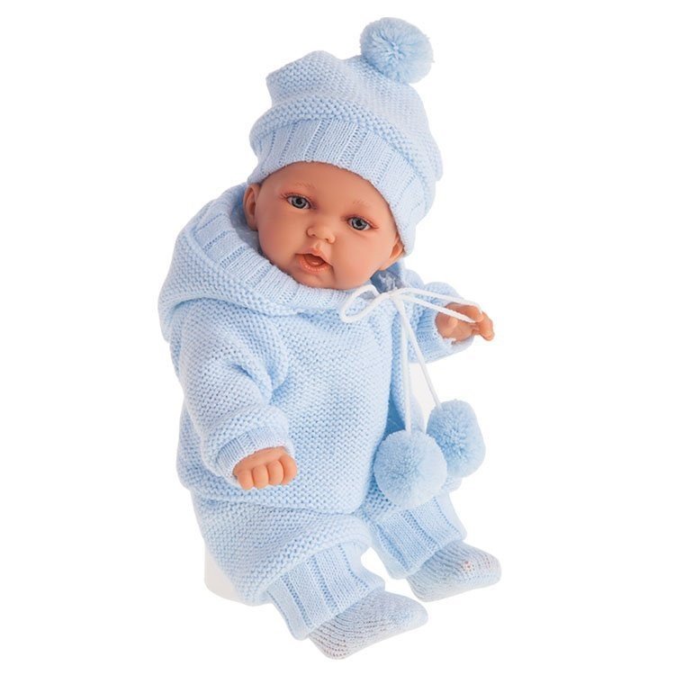 Muñeco Antonio Juan 27 cm - Petit lana azul