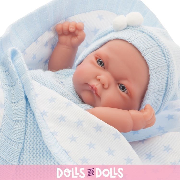 Muñeco Antonio Juan 26 cm - Pitu con mantita azul