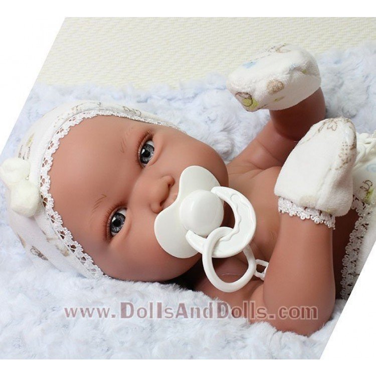 Muñeco Antonio Juan 42 cm - Recién nacido Pipo cojín niño con chupete