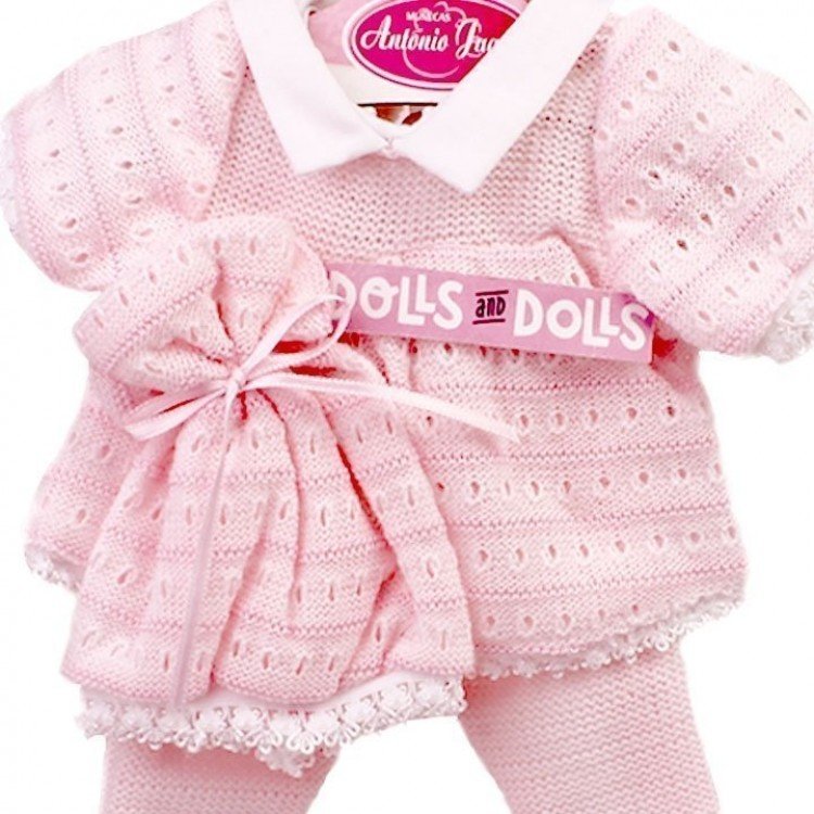 Ropa para munecas Antonio Juan 26 27 cm Conjunto rosa con gorro Dolls And Dolls Tienda de Munecas de Coleccion