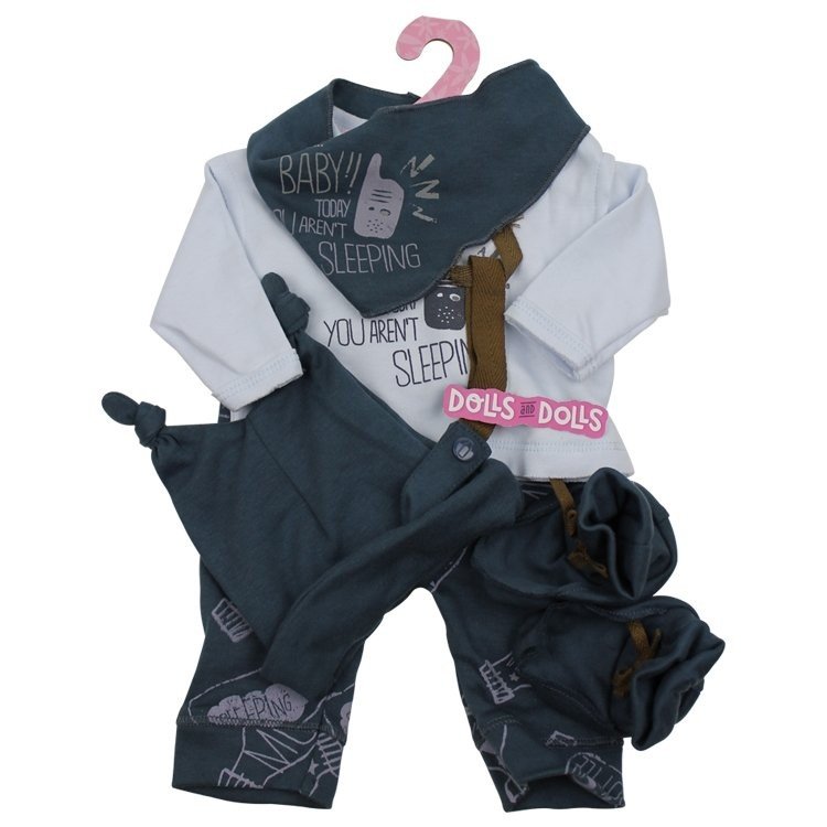 Ropa para muñecos Antonio Juan 40 - 42 cm - Colección Sweet Reborn - Conjunto Happy "Message in a bottle"