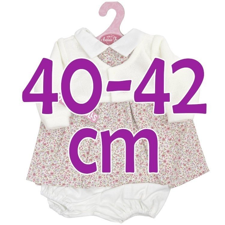 Ropa para muñecos Antonio Juan 40-42 cm - Vestido estampado de flores con chaqueta