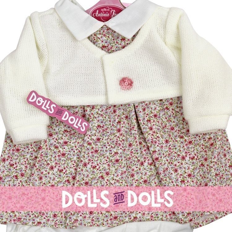 Ropa para muñecos Antonio Juan 40-42 cm - Vestido estampado de flores con chaqueta