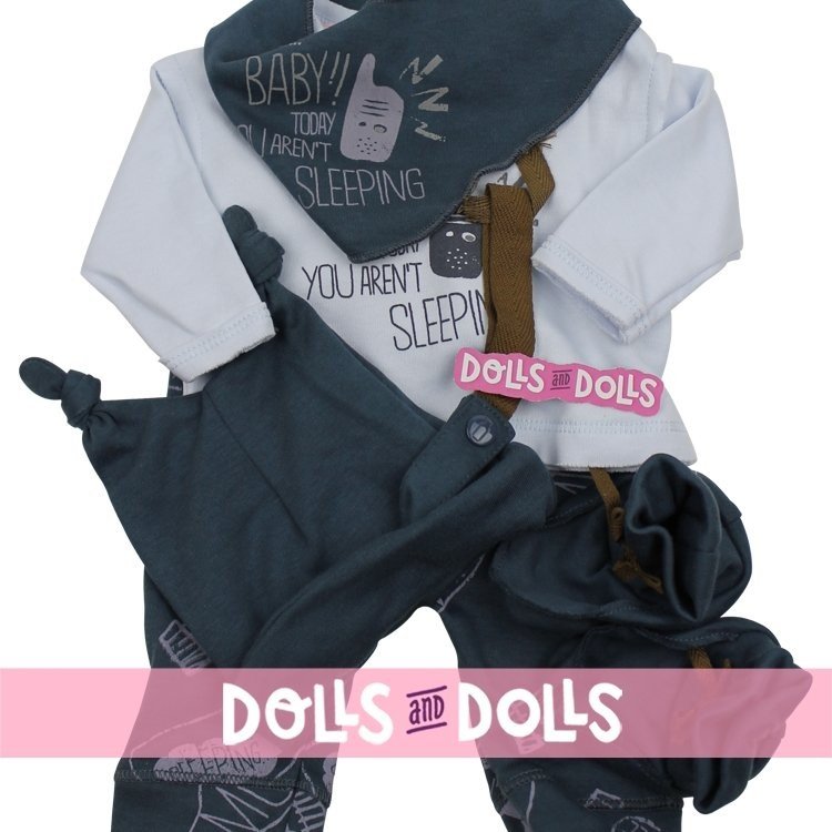 Ropa para muñecos Antonio Juan 40 - 42 cm - Colección Sweet Reborn - Conjunto Happy "Message in a bottle"