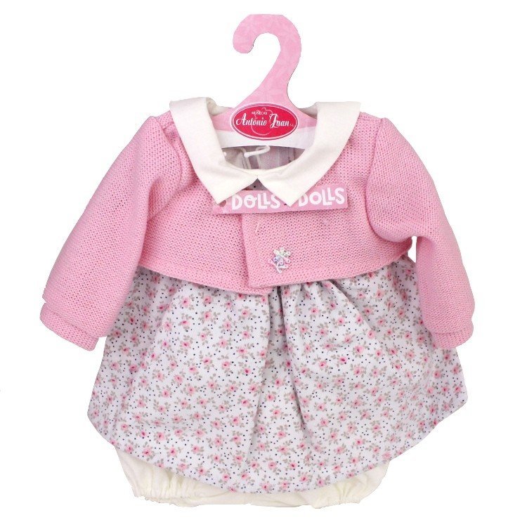 Ropa para muñecos Antonio Juan 40-42 cm - Conjunto estampado de flores con chaqueta 