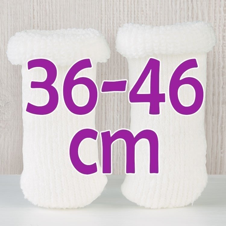 Complementos muñecas Así 36 a 46 cm - Peúcos rizo lana beige