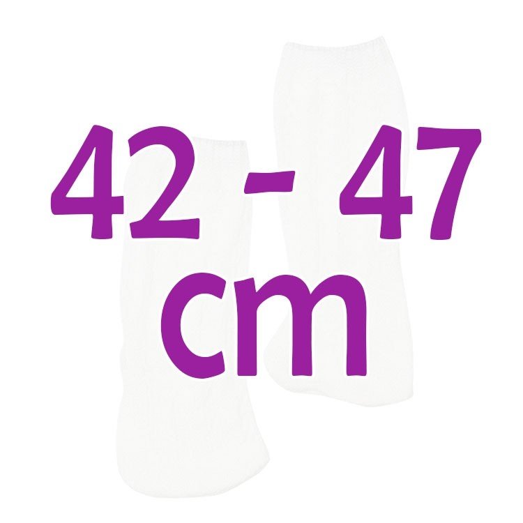 Complementos muñecas Así 42 a 47 cm - Calcetines blancos