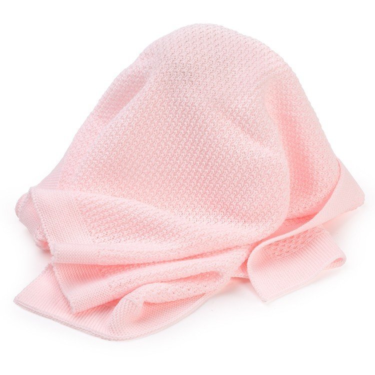 Complementos muñecas Así - Toquilla lana rosa