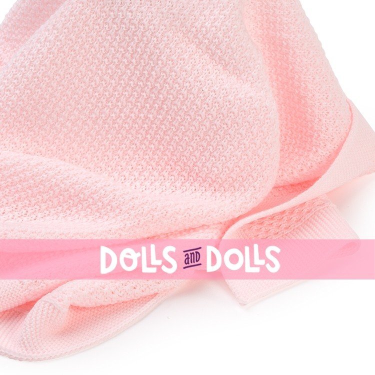 Complementos muñecas Así - Toquilla lana rosa