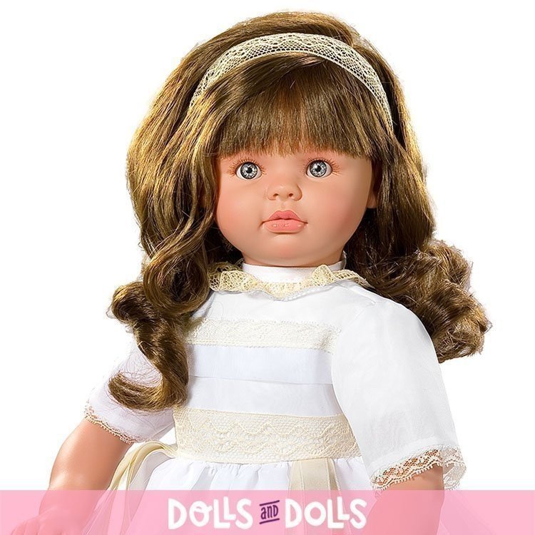 Muñeca Así 57 cm - Pepa Comunión entredós beige con peana