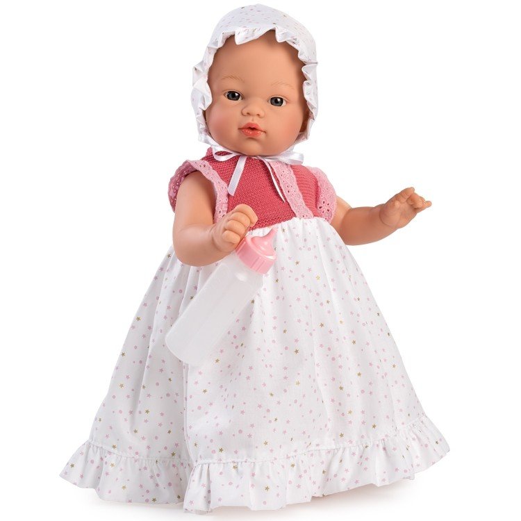 Muñeca Así 36 cm - Koke con faldón de estrellas y pechera de punto fresa