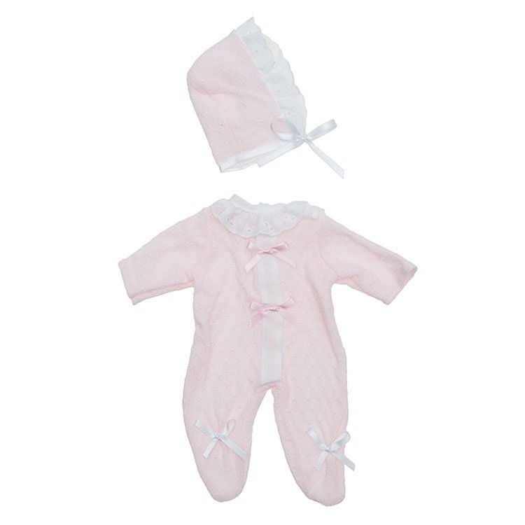 Ropa para Muñecas Así 36 cm - Pelele de punto rosa gorro para muñeco Koke