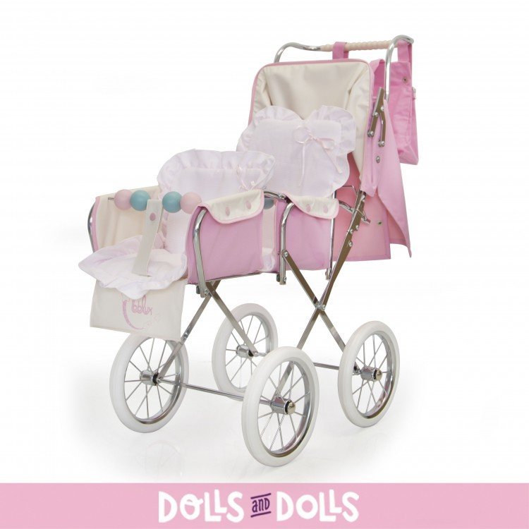 Colchoneta piqué ROSA para silla Big Gemelar Bebelux