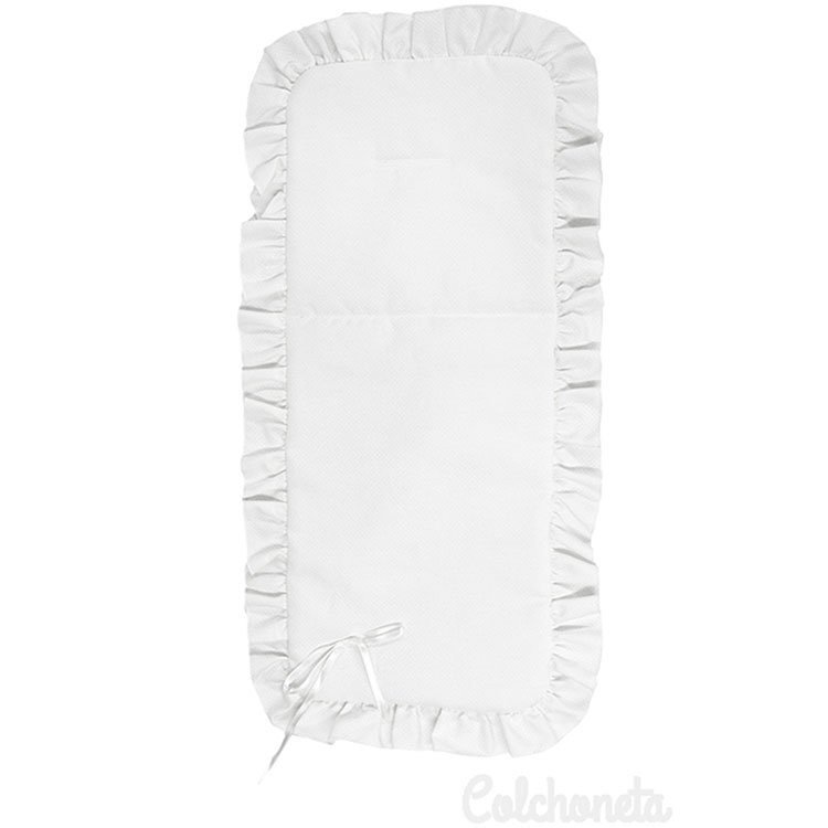 Colchoneta piqué BLANCO para silla Big Bebelux
