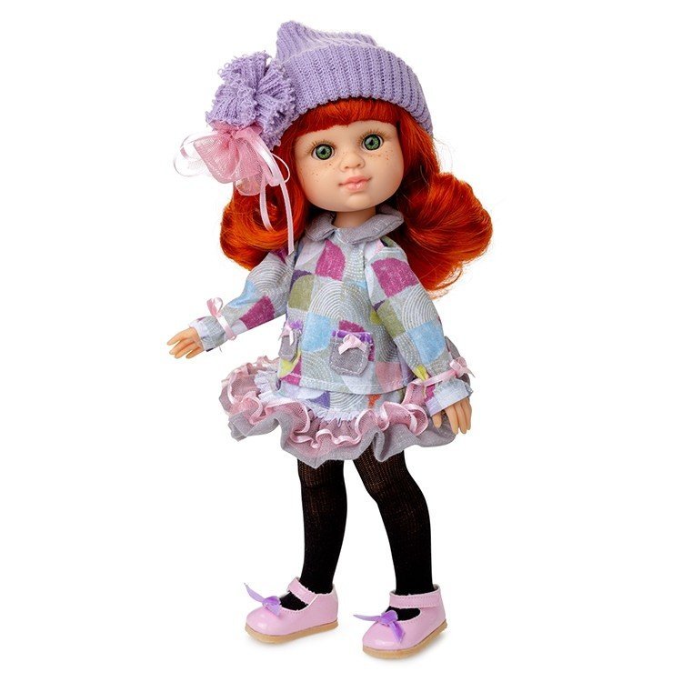 Muñeca Berjuán 35 cm - Boutique dolls - My Girl pelirroja con gorro lila
