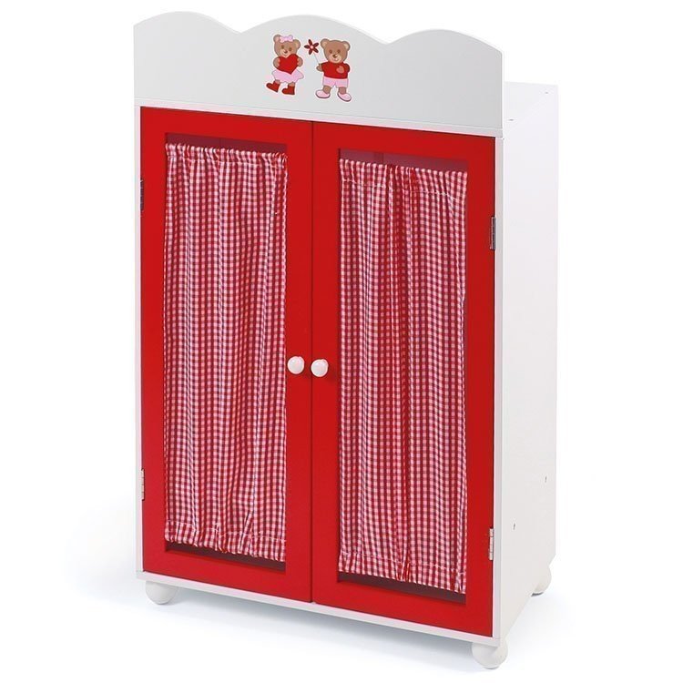 Armario de madera de muñecas - Bayer Chic 2000 - Ositos