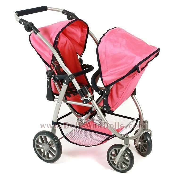 Sillita doble Chic Vario Rosa-Marino círculos 79 cm