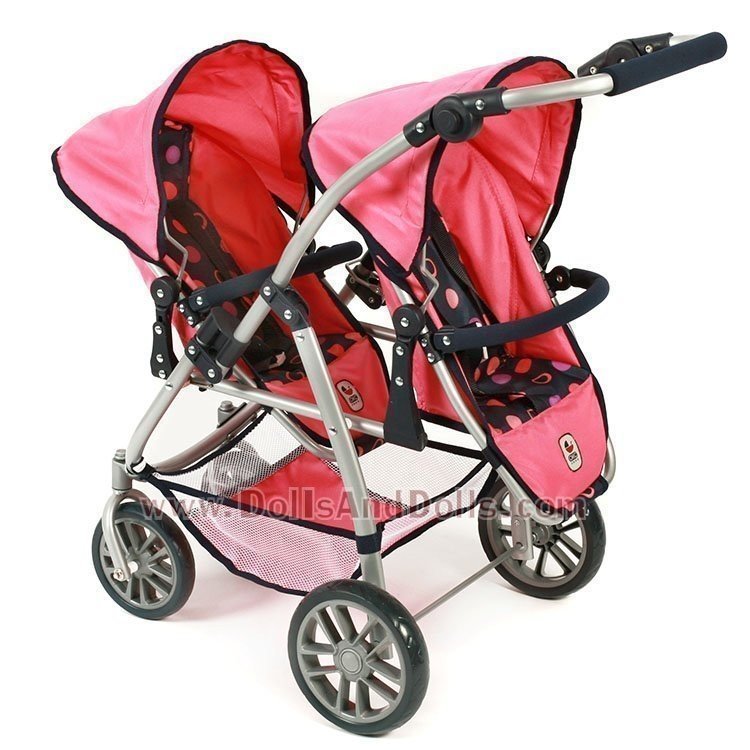 Sillita doble Chic Vario Rosa-Marino círculos 79 cm
