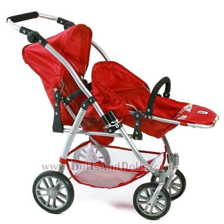 Sillita doble Chic Vario Rojo estampado circulos 79 cm