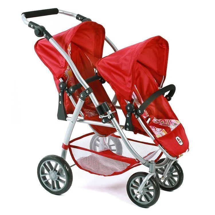 Sillita doble Chic Vario Rojo estampado circulos 79 cm