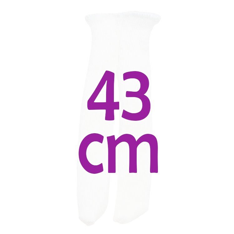 Complementos muñecas Así 43 cm - Leotardos blancos