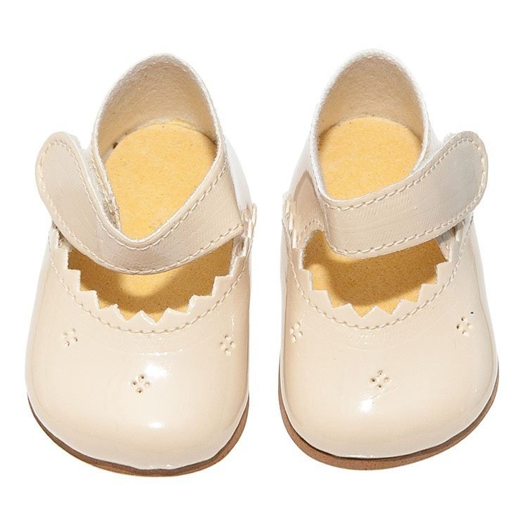 Complementos muñecas Así 43 a 46 cm - Zapatos merceditas beige para muñecos María, Pablo, Leo y Serie Limitada