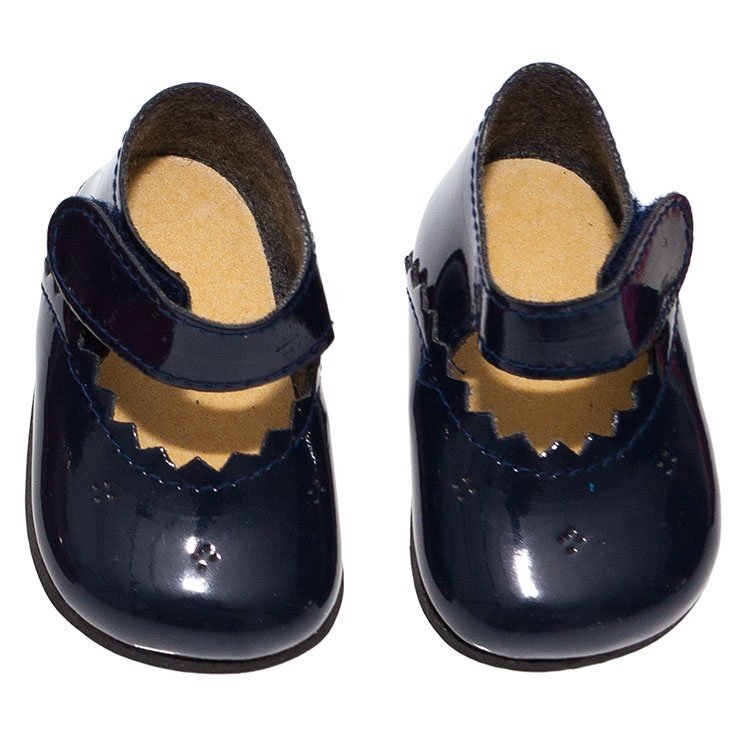 Complementos muñecas Así 43 a 46 cm - Zapatos merceditas azul marino para muñecos María, Pablo, Leo y Serie Limitada