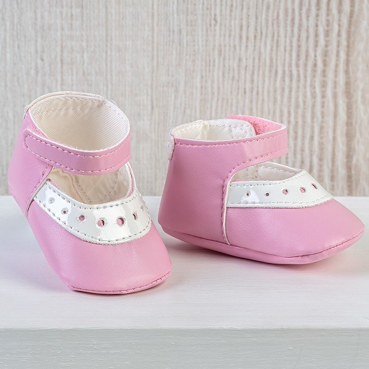 Complementos muñecas Así 43 a 46 cm - Zapatos merceditas mixta rosa para muñecos María, Pablo, Leo y Serie Limitada