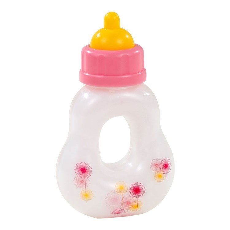 Complementos para muñeco-bebé Götz - Biberón mágico de leche con flores