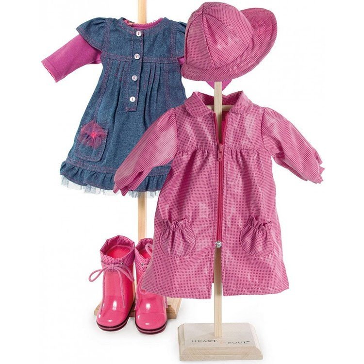 Ropa para muñecas KidznCats 46 cm - Set para Día de Lluvia