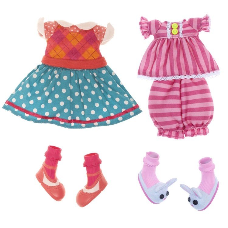Ropa para muñecas Lalaloopsy 31 cm - Set Pijama y Vestido