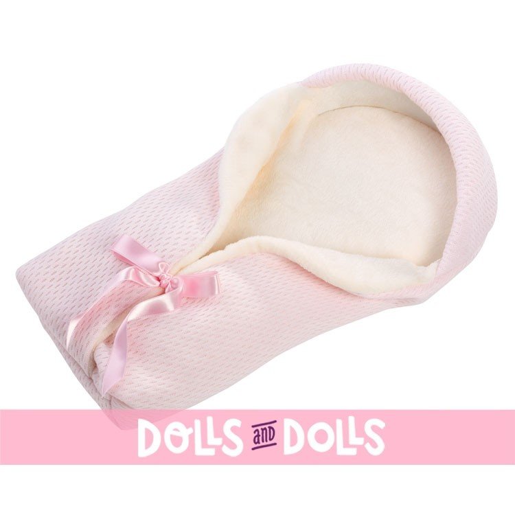 Muñeca Llorens 40 cm - Recién nacida Nica con nana rosa