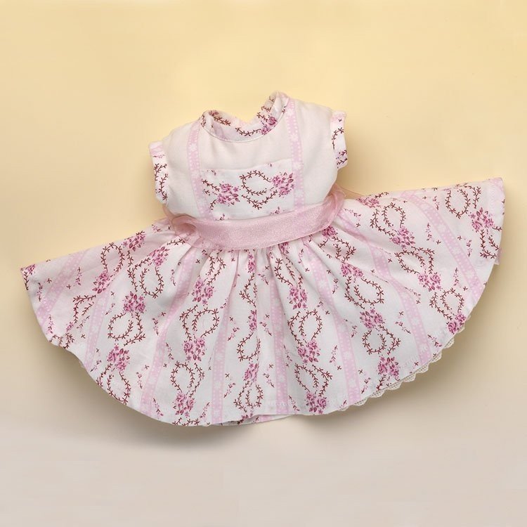 Ropa para muñeca Mariquita Pérez 50 cm - Vestido cenefa granate/violeta