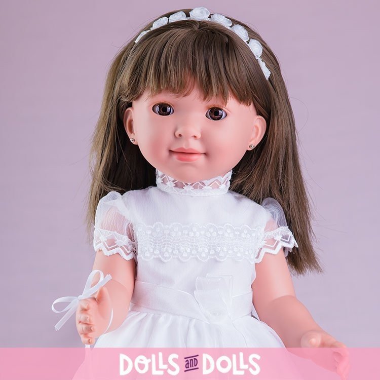 Muñeca Miel de Abeja 45 cm - Carolina comunión morena con ojos marrones