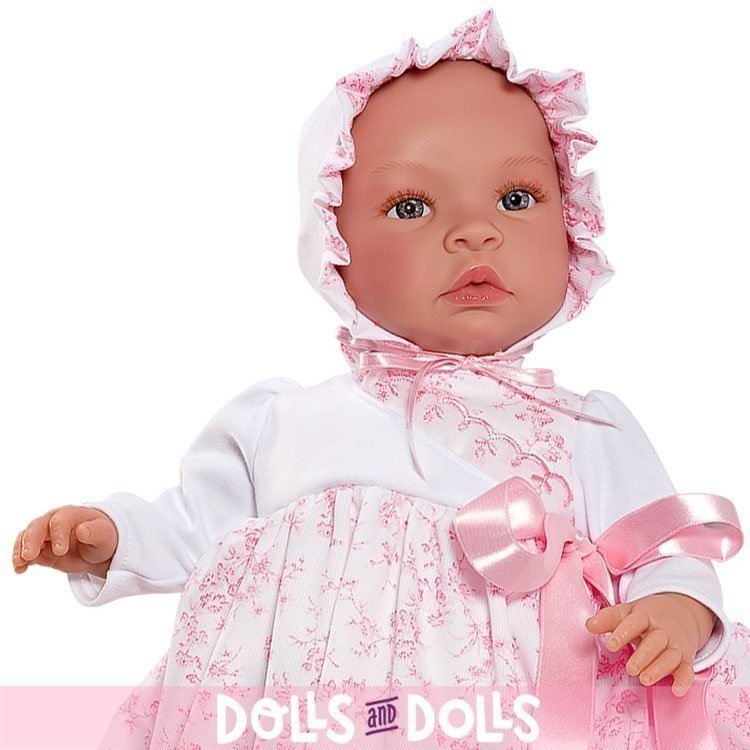 Muñeca Así 46 cm - Leo con faldón de flores rosas