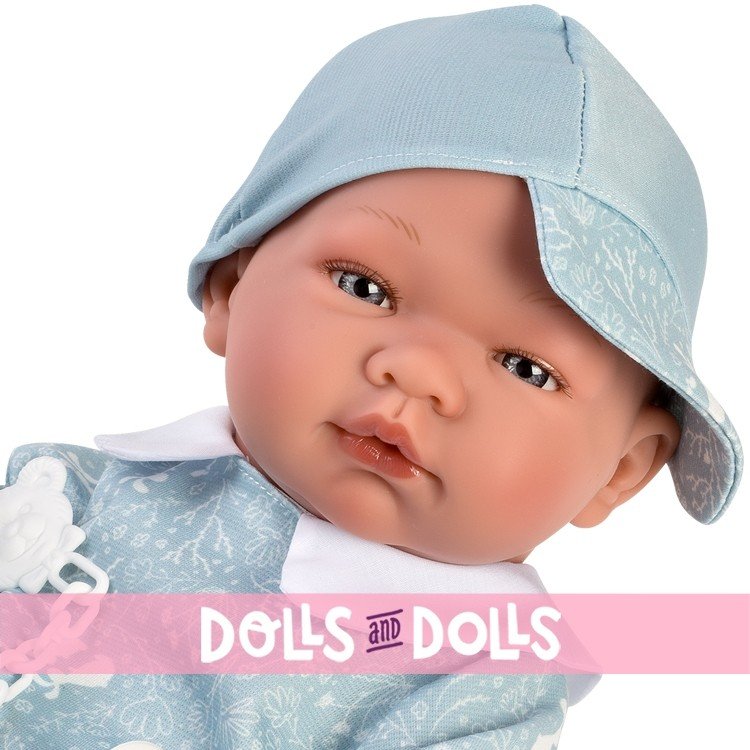 Muñeco Así 43 cm - Pablo con chándal de conejitos azul