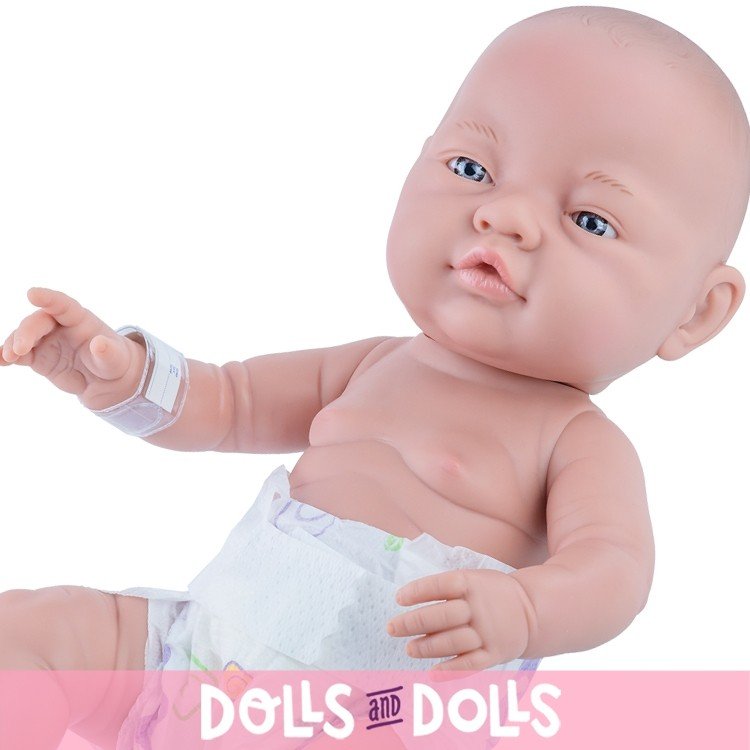 Muñeco Paola Reina 45 cm - Bebito recién nacido con pañal