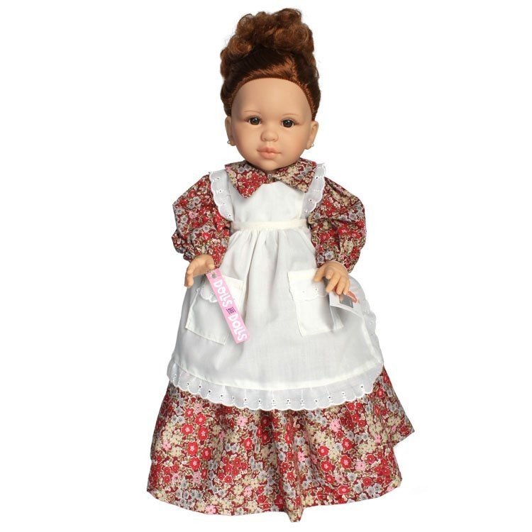 Muñeca Paola Reina 42 cm - Doloretes con vestido granate (El Secreto de Puente Viejo)