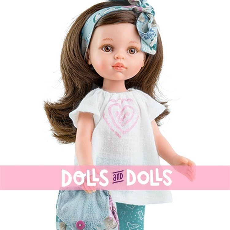 Muñeca Paola Reina 32 cm - Las Amigas - Carol con blusa y leggings
