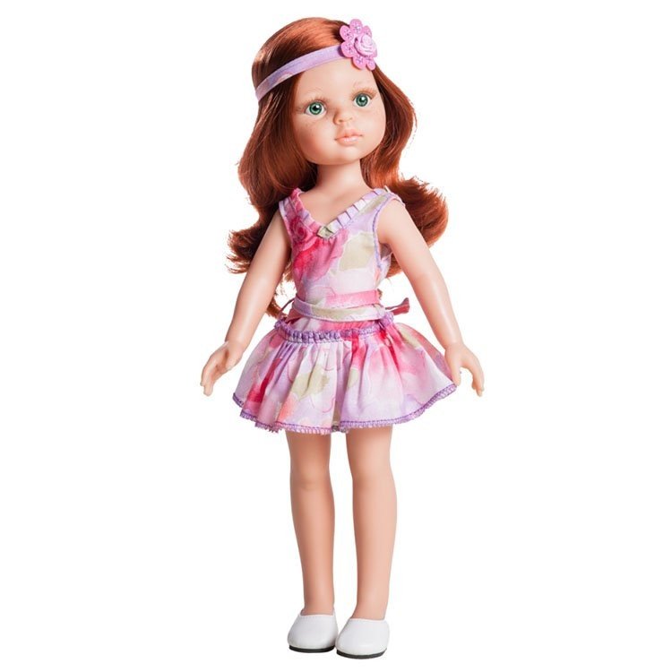 Muñeca Paola Reina 32 cm - Las Amigas - Cristi con vestido con flores