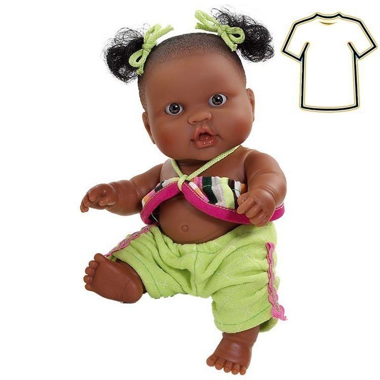 Ropa para muñecas Paola Reina 22 cm - Los Peques de Paola - Vestido Peque niña mulata
