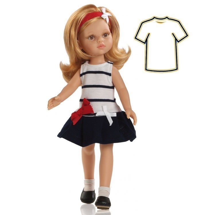 Ropa para muñecas Paola Reina - Las Amigas - Vestido Dasha verano marinero