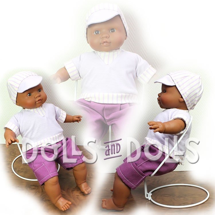 Peana metálica 3401 color blanco para sentar muñecas tipo Toddler de Adora