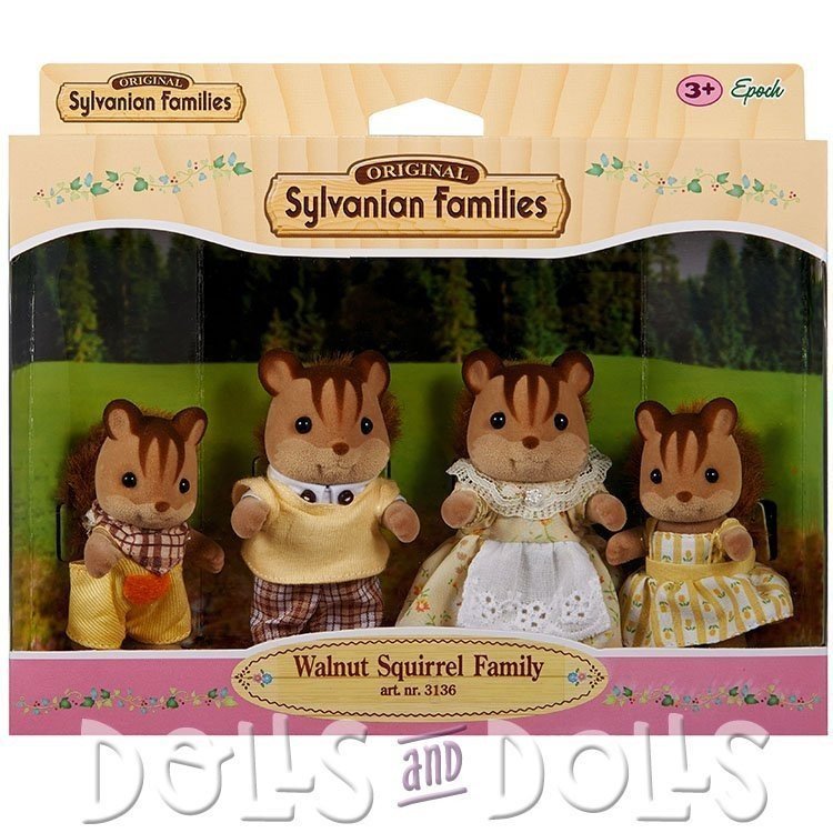 Sylvanian Families - Familia Ardillas de la nuez