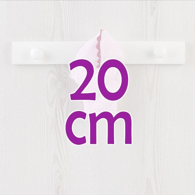 Ropa para Muñecas Así 20 cm - Albornoz de dinosaurio rosa para muñeca Bomboncín 