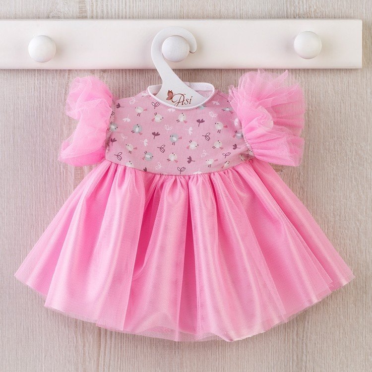 Ropa para Muñecas Así 46 cm - Vestido de tul rosa para muñeca Noor