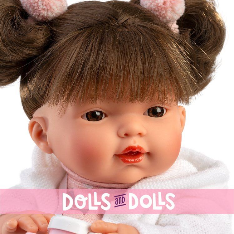 Muñeca Llorens 33 cm - Vera Llorona con vestido invernal de conejitos