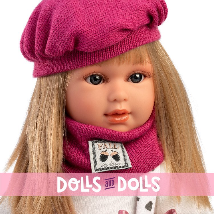 Muñeca Llorens 40 cm - Carla con conjunto francés